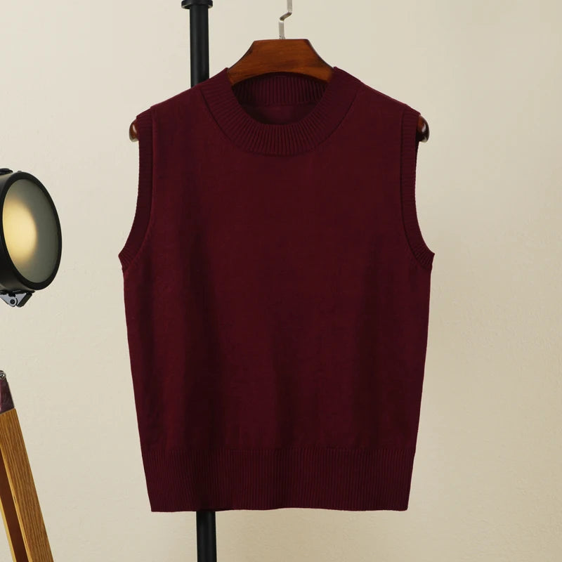 Tops Female Vest Clothing Blouse Preppy Style Aesthetic Sweater Sweaters Pullover Women Women's Warm Korean Padded Woman Knitted