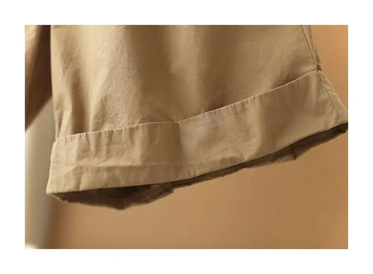 Pantalones cortos de playa sencillos de cintura alta elástica de estilo japonés para mujer, ropa de calle informal, holgados, de pierna ancha y hasta la rodilla