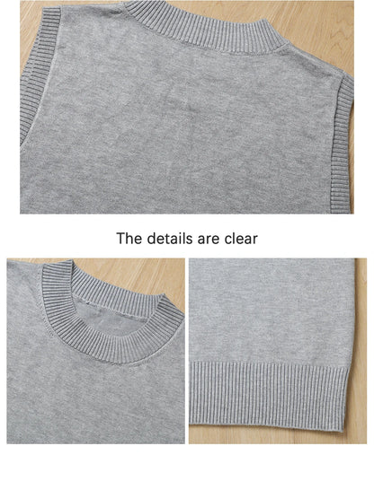 Tops Chaleco femenino Ropa Blusa Estilo preppy Suéter estético Suéteres Pulóver Mujer Cálido Coreano Acolchado Mujer Tejido