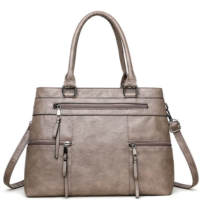 Elegant Handbag For Women High Quality Leather Top Handle Bags Purse Ladies Shoulder Crossbody Bag Casual Tote Bolso Marca Lujo