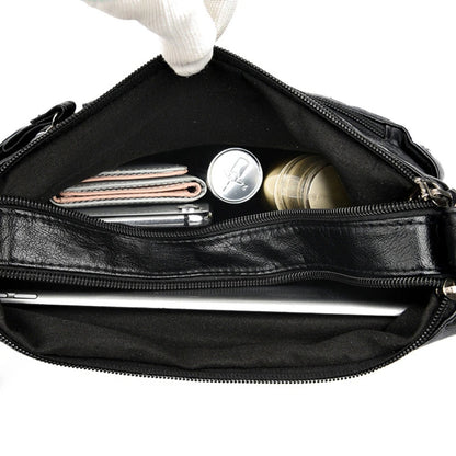 Bolso de hombro para mujer, de PU, versátil, de doble capa, gran capacidad, sencillo, estilo retro, con herrajes de alta calidad, bandolera para mujer.