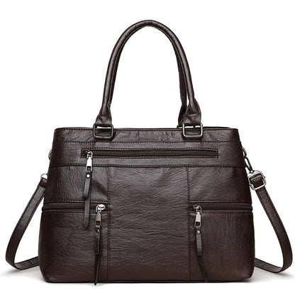Elegant Handbag For Women High Quality Leather Top Handle Bags Purse Ladies Shoulder Crossbody Bag Casual Tote Bolso Marca Lujo