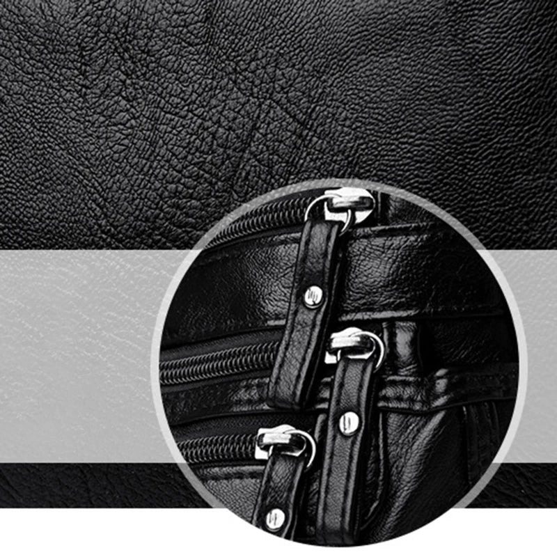 Bolso de hombro para mujer, de PU, versátil, de doble capa, gran capacidad, sencillo, estilo retro, con herrajes de alta calidad, bandolera para mujer.