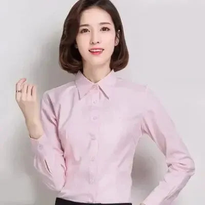 Women Shirts Blouses Women White Shirt Long Sleeve Blouse Female Tops OL Basic Shirt Blouses 2024 Fashion Elegant Woman Clothing