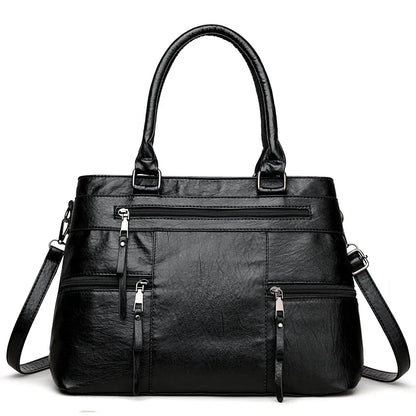 Elegant Handbag For Women High Quality Leather Top Handle Bags Purse Ladies Shoulder Crossbody Bag Casual Tote Bolso Marca Lujo