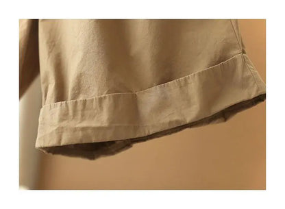 Pantalones cortos de playa sencillos de cintura alta elástica de estilo japonés para mujer, ropa de calle informal, holgados, de pierna ancha y hasta la rodilla