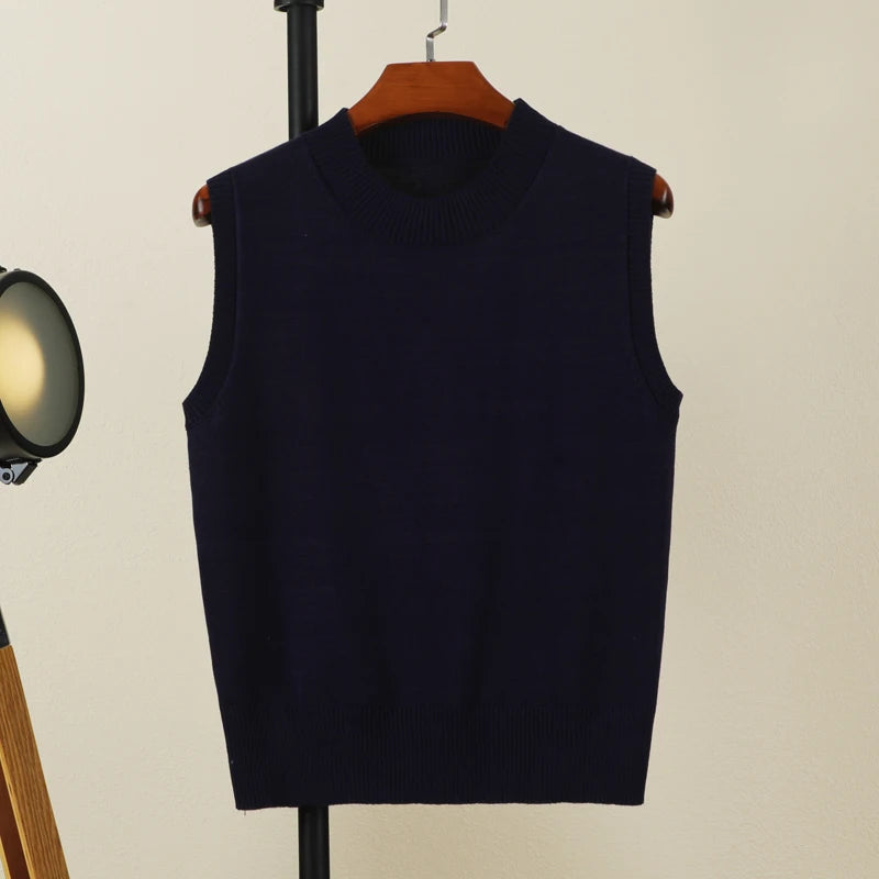 Tops Chaleco femenino Ropa Blusa Estilo preppy Suéter estético Suéteres Pulóver Mujer Cálido Coreano Acolchado Mujer Tejido