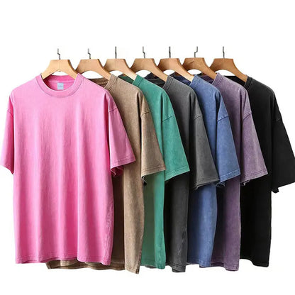 Camiseta informal de algodón lavado para mujer, con estampado de mariposas y esqueleto de noche, ropa urbana de gran tamaño a la moda para mujer