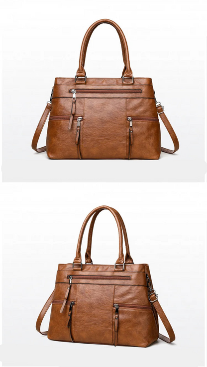 Elegant Handbag For Women High Quality Leather Top Handle Bags Purse Ladies Shoulder Crossbody Bag Casual Tote Bolso Marca Lujo