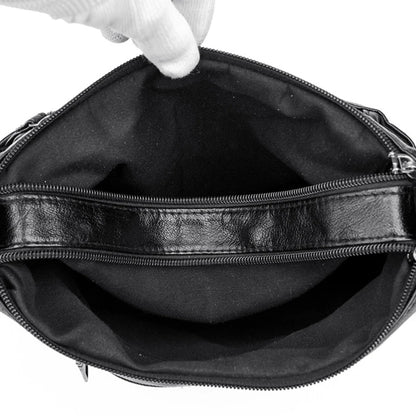 Bolso de hombro para mujer, de PU, versátil, de doble capa, gran capacidad, sencillo, estilo retro, con herrajes de alta calidad, bandolera para mujer.