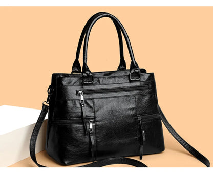Elegant Handbag For Women High Quality Leather Top Handle Bags Purse Ladies Shoulder Crossbody Bag Casual Tote Bolso Marca Lujo